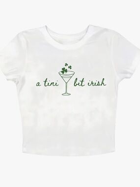 Tini Bit Irish St Patricks Crop Top